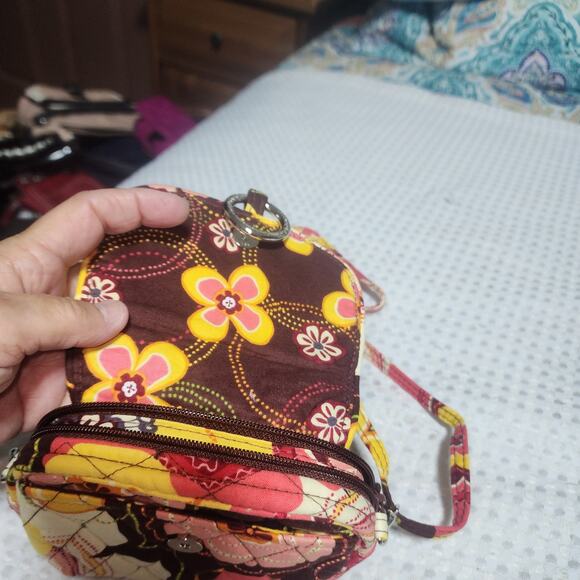 VERA BRADLEY GUC MINI QUILTED SADDLE BAG CROSSBODY BAG - Picture 5 of 11